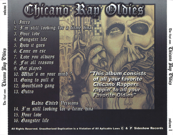 Chicano Rap Oldies Volume 1 Chicano Rap